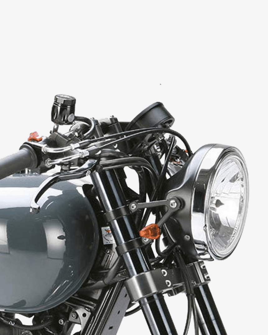Shorty Fork Mount Headlight & Indicator Brackets