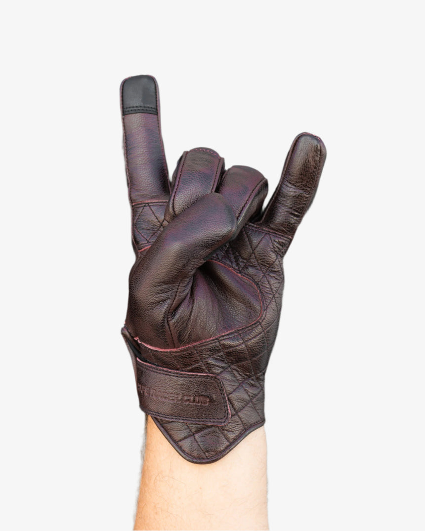 Osprey Diamond Stitched Motorcycle Gloves