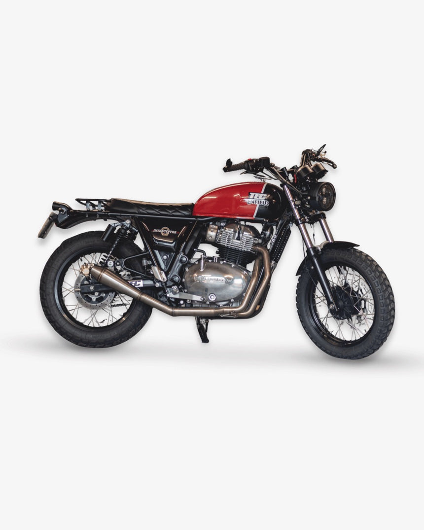 TEC 2 into 1 Stinger Exhaust For Royal Enfield Interceptor & Continental GT650