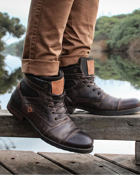 Dalby boots#colour_Dark Brown