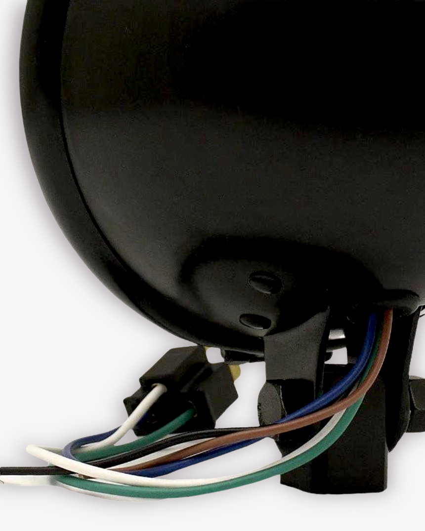 Vintage Bates Style 5.75" Bottom Mount Headlight