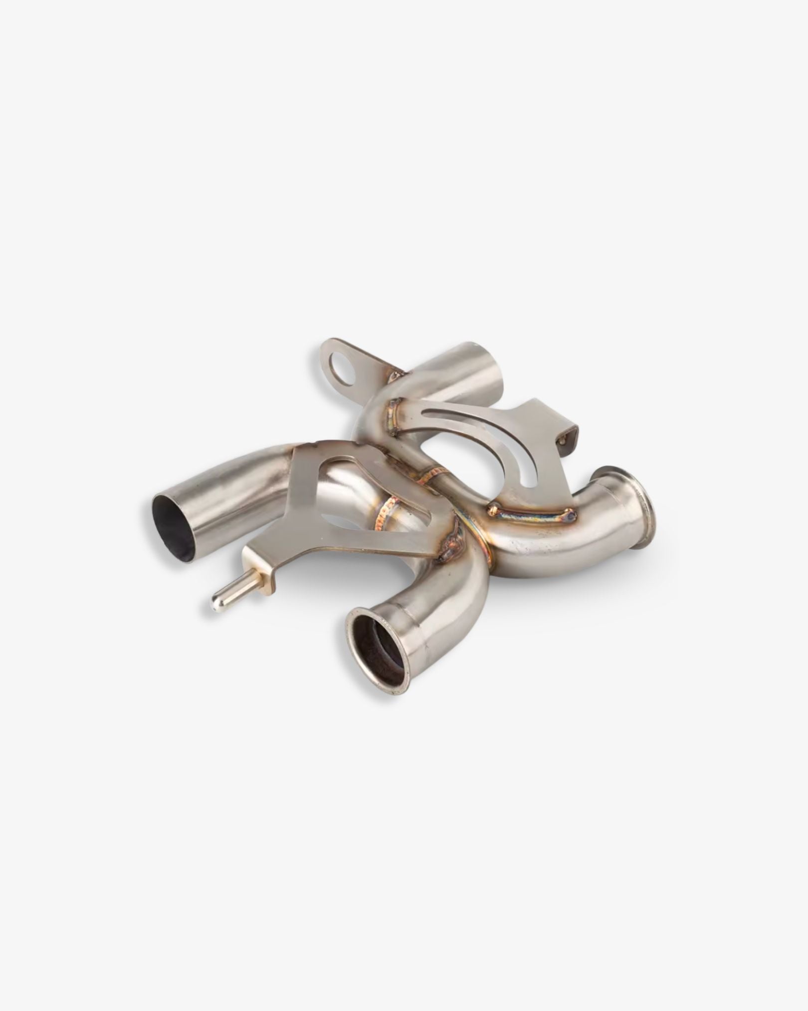 Stainless De-CAT X-Pipe Triumph Liquid Cooled Twins | Cafe Racer Club