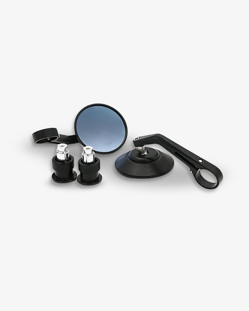 Atlas V2 Anti-Glare Round Bar End Mirror Kit