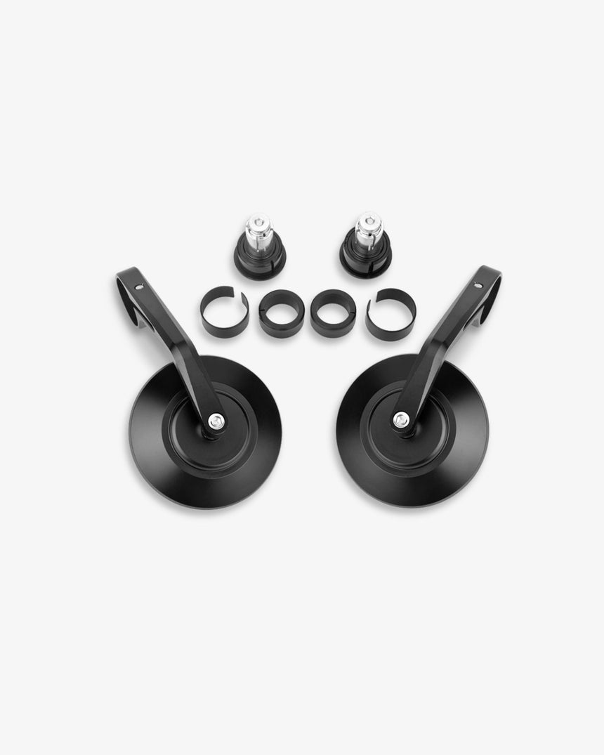 Atlas V2 Anti-Glare Round Bar End Mirror Kit