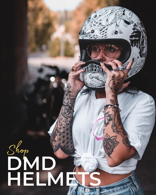 DMD Jet Vintage Helmet, Open Face Helmets Australia