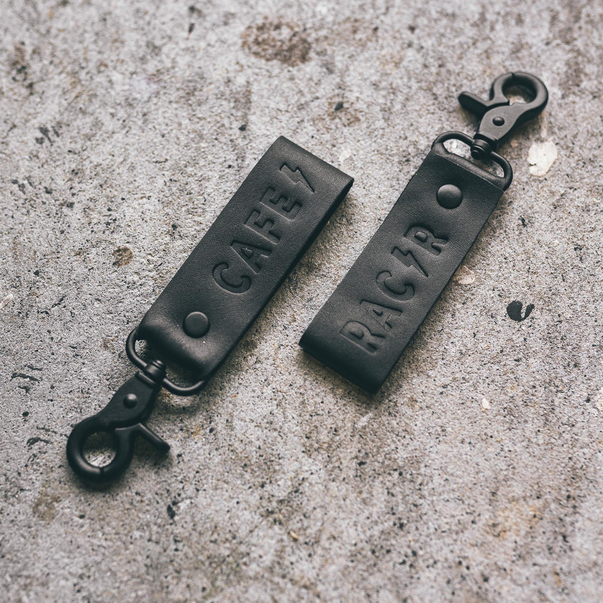 Cafe Racer Leather Keychain | Motorcycle Keychains | Cafe Racer Club
