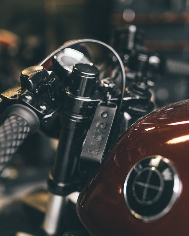 Cafe Racer Leather Keychain | Motorcycle Keychains | Cafe Racer Club