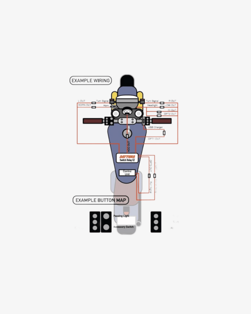 Daytona 3-Button Switches & Switch Relay EZ Wiring Control Module