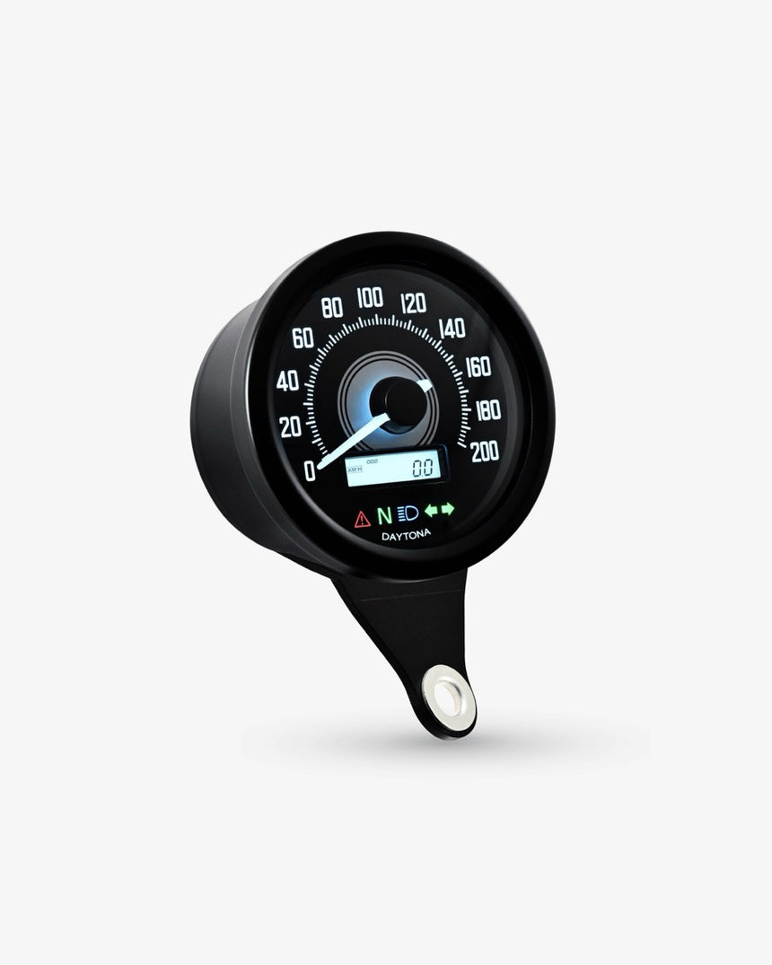 Daytona Velona 60 Black Speedo & Tacho Gauge Kit