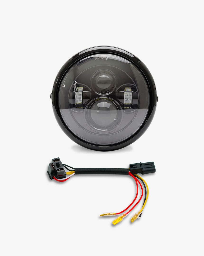 Royal Enfield 7″ LED Headlight Insert + Wiring Kit