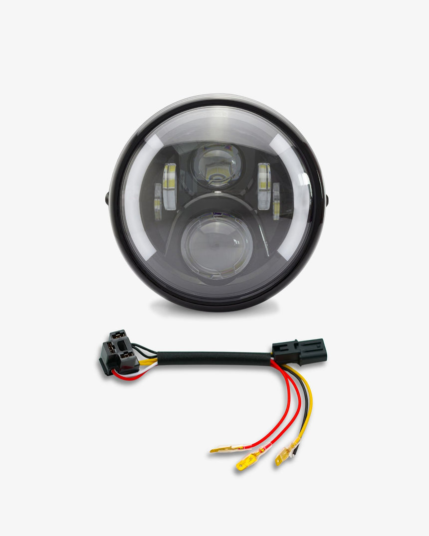 Royal Enfield 7″ LED Headlight Insert + Wiring Kit