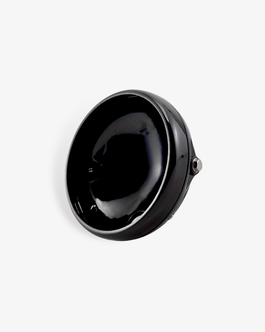 Black Slimline 7″ Motorcycle Headlight Housing