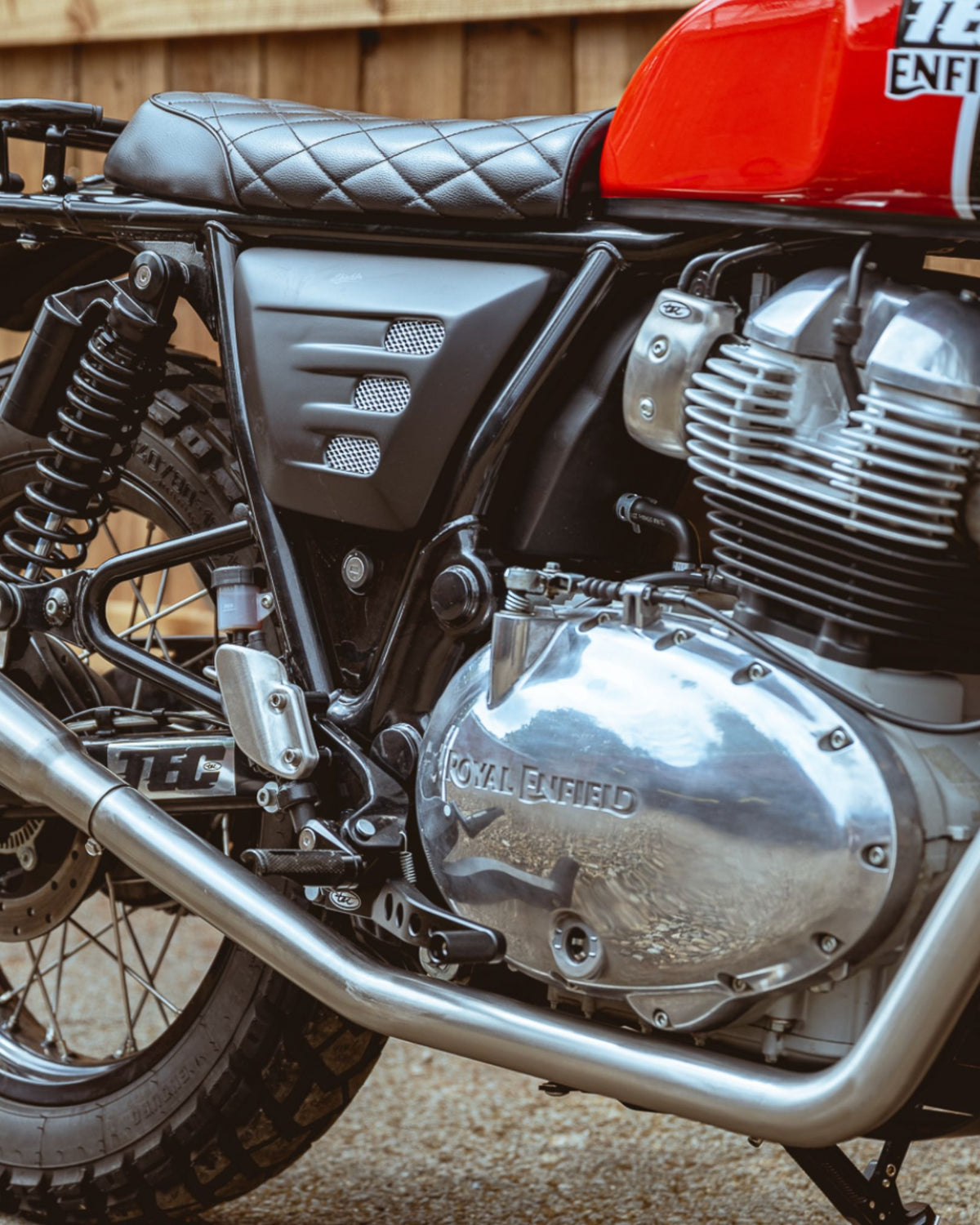Royal Enfield Interceptor Alloy Adjustable Rear Sets | Cafe Racer Club