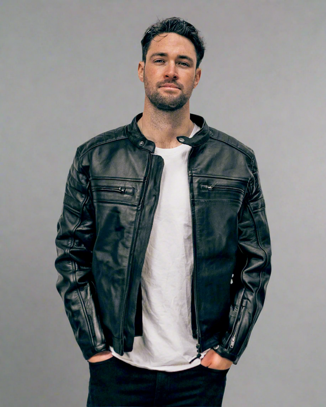 Torque Racing Jacket Torque Leather Motorcycle Jacket | Cafe Racer Club