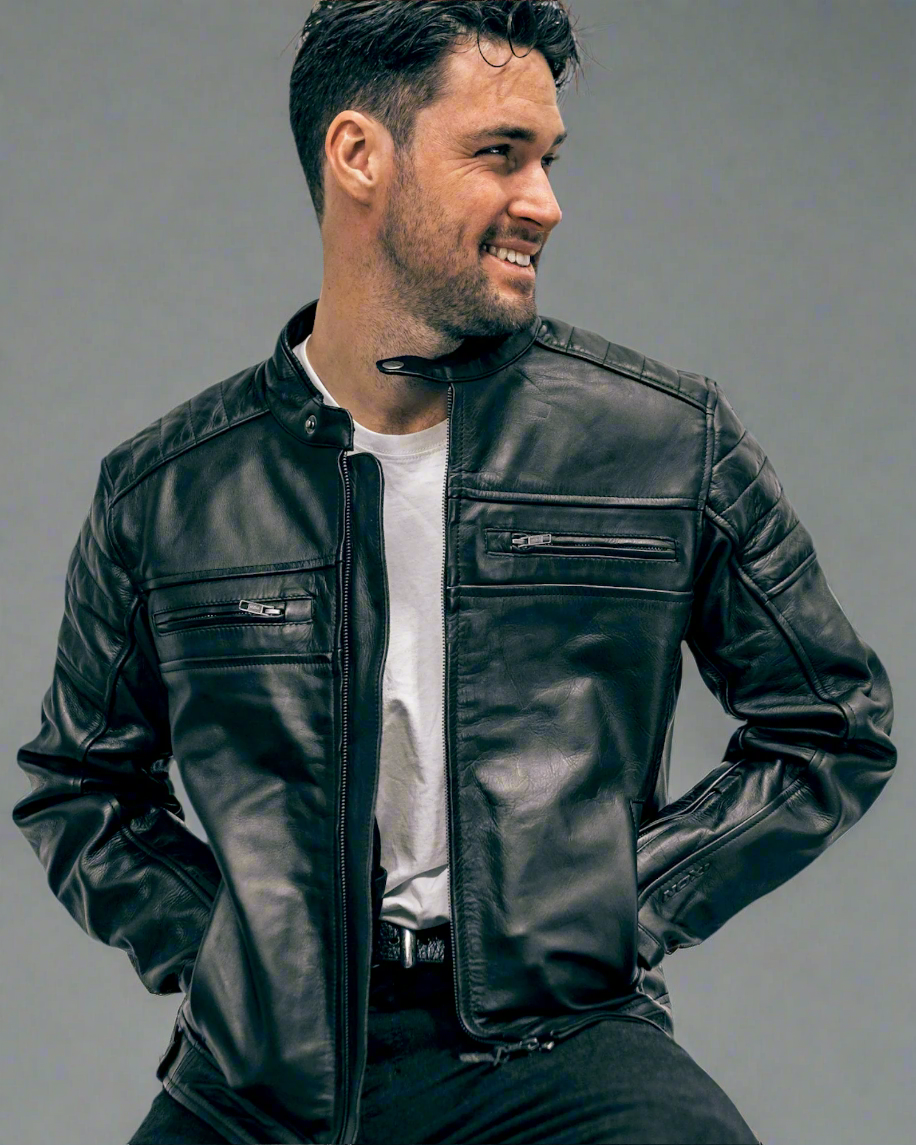 Ixon Torque Leather Jacket Ixon Motorcycle Jacket Cafe Racer Club