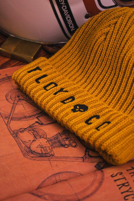 Trawler Beanie // Mustard - Cafe Racer Club