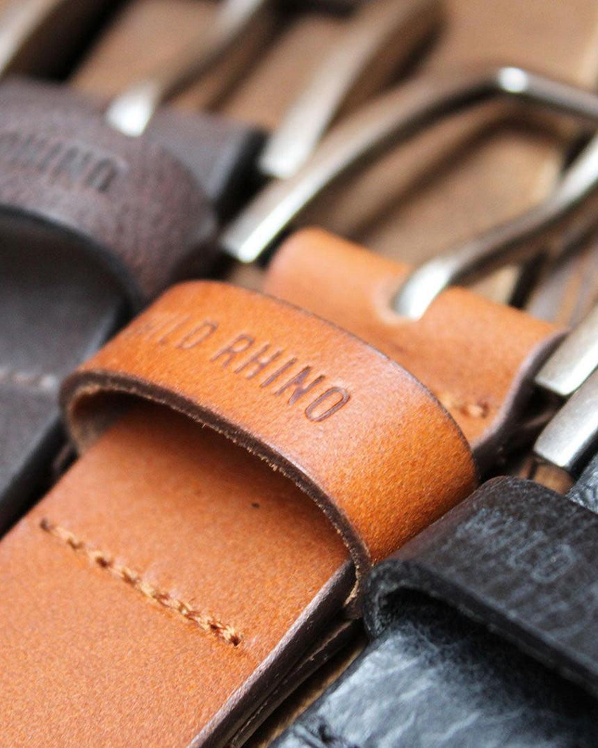 Wild Leather Belt - Cafe Racer Club