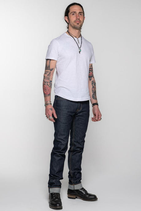 Selvedge Protective Riding Jeans // Indigo - Cafe Racer Club