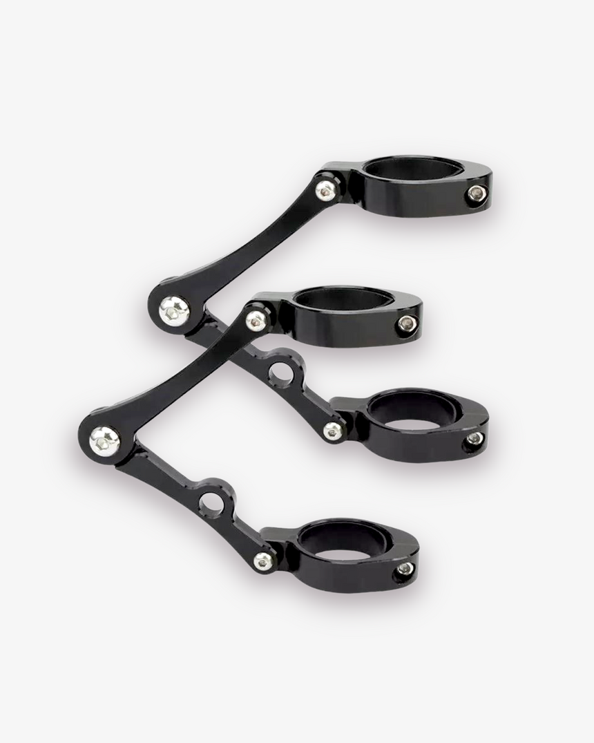 Adjustable Aluminium Fork Mount Headlight Brackets