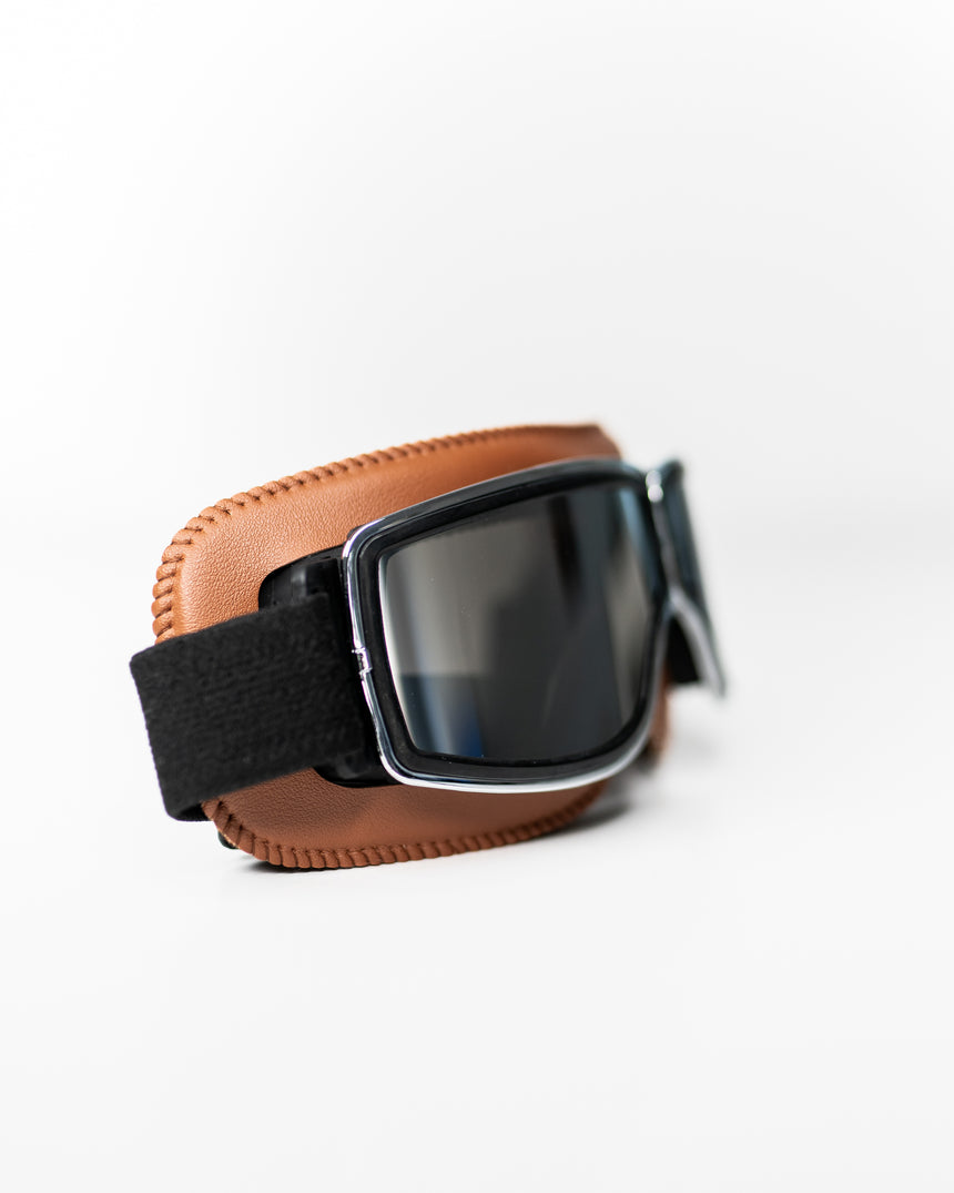 Tan Club Racer Goggles