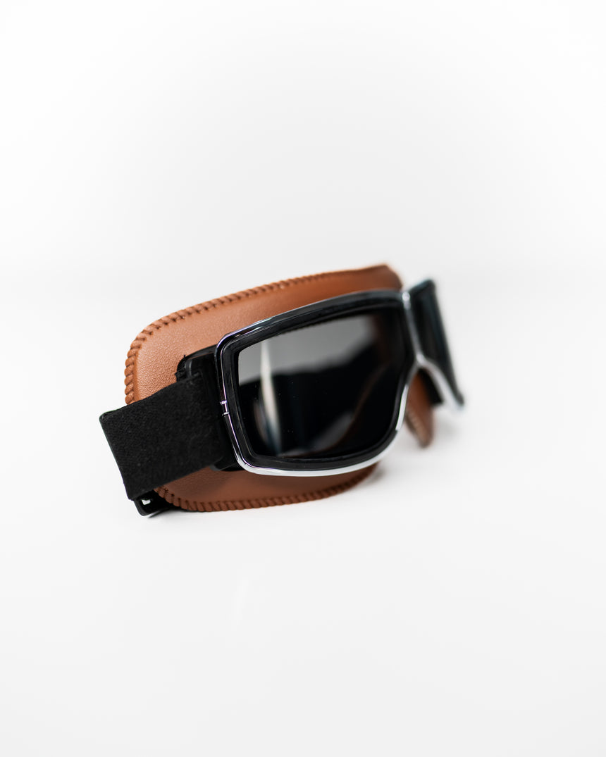 Tan Club Racer Goggles