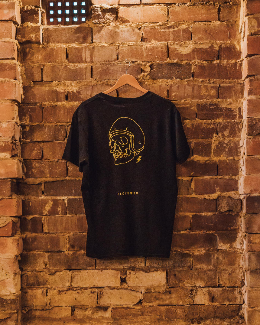 Skull Helmet Tee - Cafe Racer Club