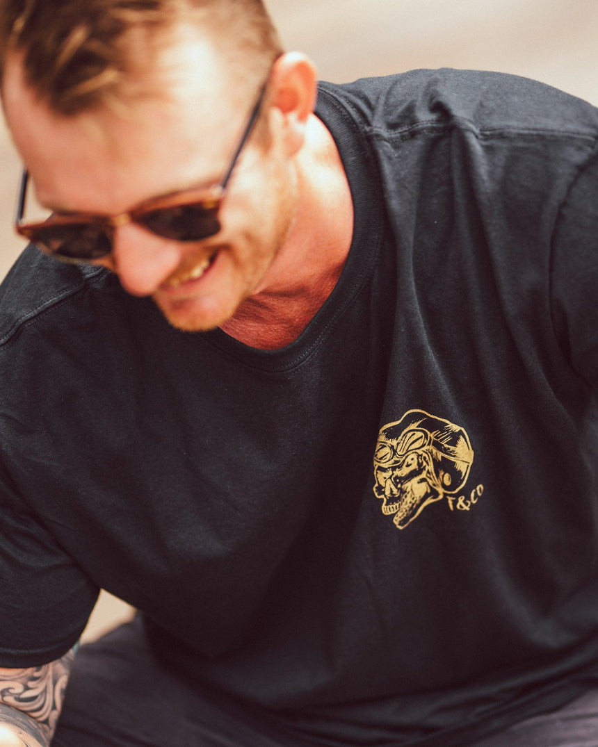 Riders Club Gold Tee - Cafe Racer Club